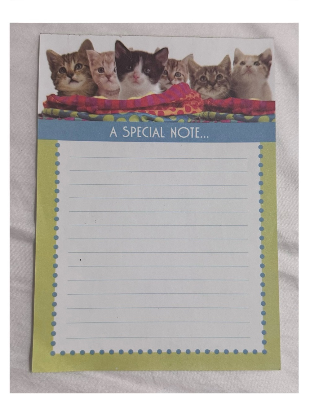 2011 Kittens Lined Notepad